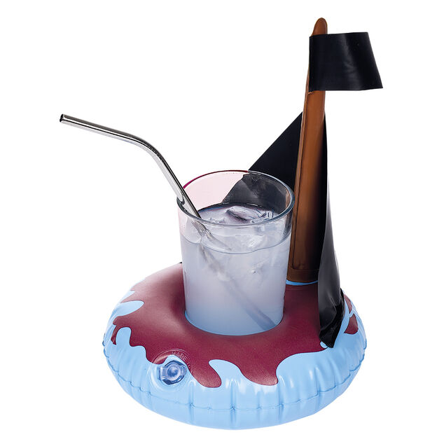 Porte verre gonflable pirate