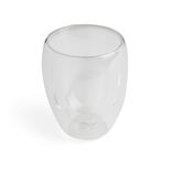 Tasse double paroi verre transparent x2 350ml