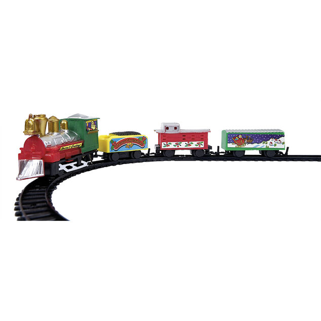 Train de No&euml;l &eacute;lectrique 4 wagons