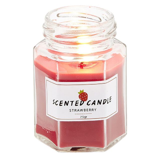 Bougie parfum&eacute;e imitation pot de confiture