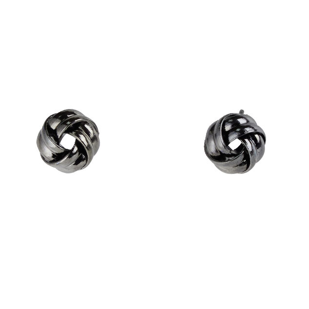 Boucles d'oreilles noeud boule métal Ø0,9cm (3 modèles)