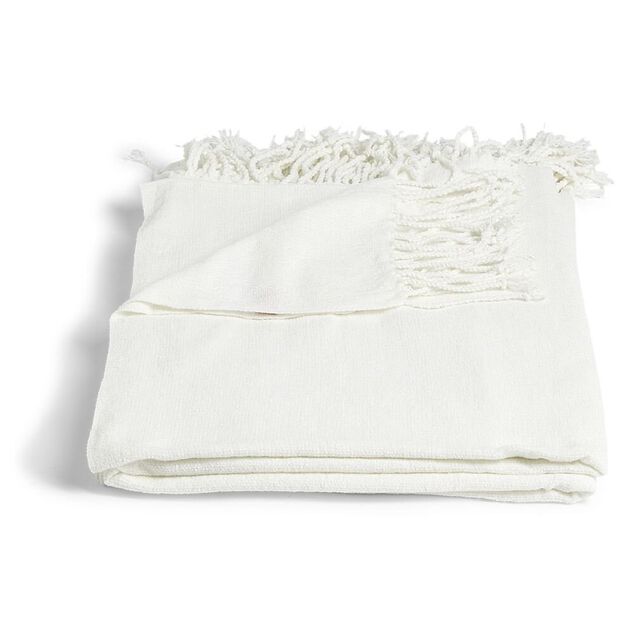 Plaid écharpe 130x150cm blanc