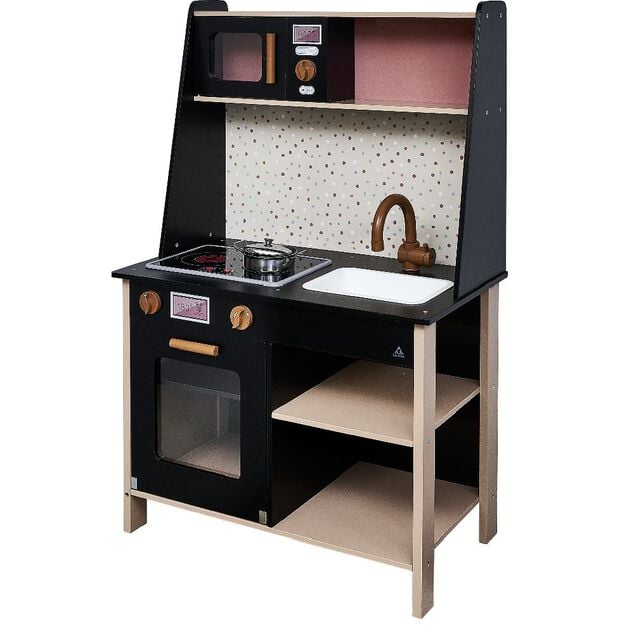 Cuisine &eacute;lectronique en bois certifi&eacute; FSC&reg; L.60xP.34xH.93 cm