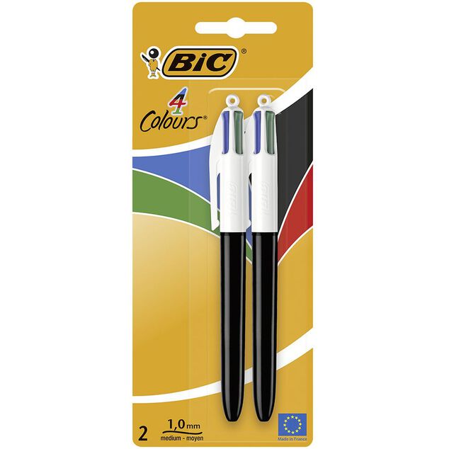 Stylo BIC 4 couleurs x2
