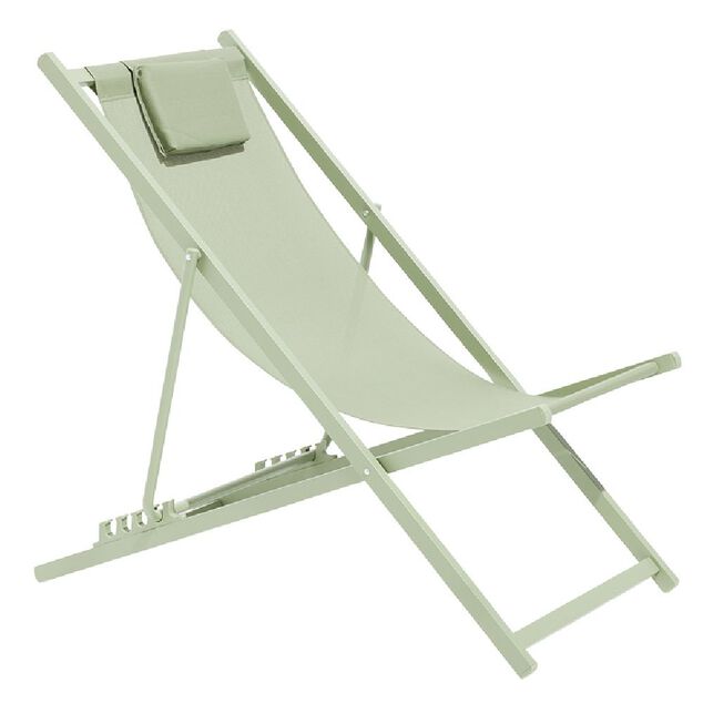 Chilienne Oxford 5 positions vert sauge 61x100xH92cm