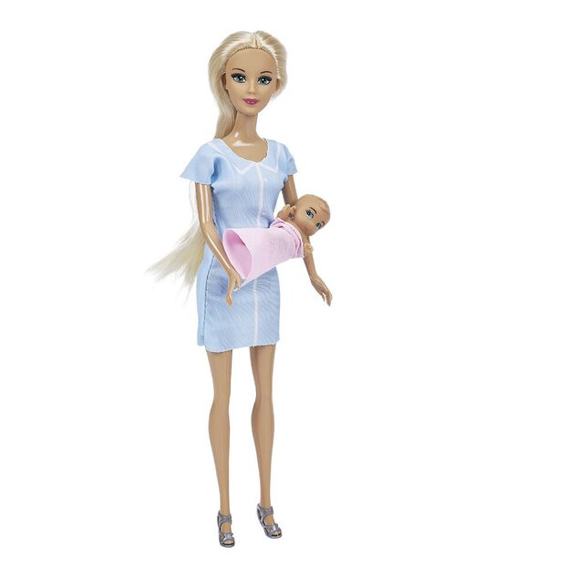 Poup&eacute;e mannequin m&eacute;tier H.30 cm avec accessoires