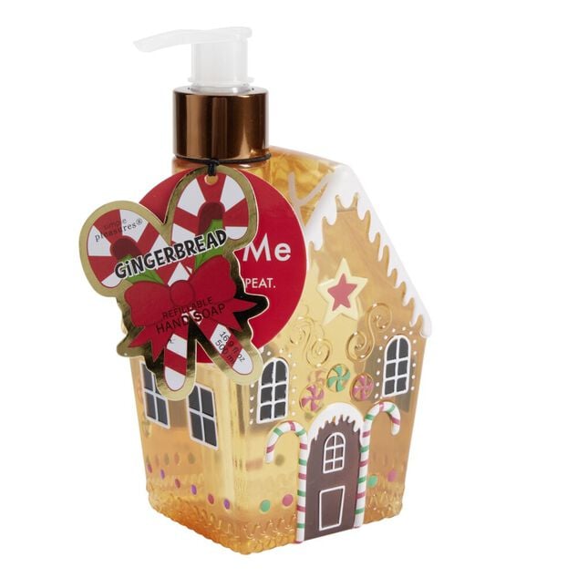 Savon mains liquide flacon forme maison senteur pain d'&eacute;pices 500ml