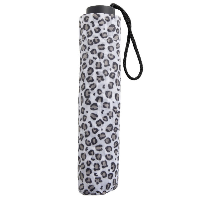 Parapluie pliable manuel motif léopard L24cm