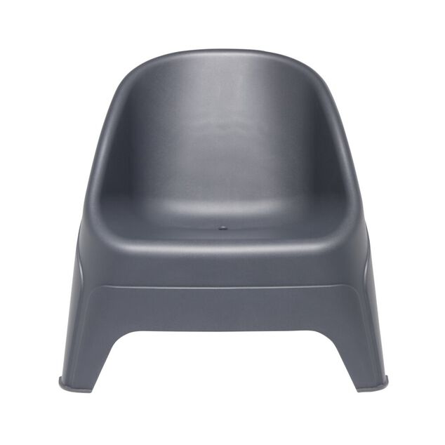 Fauteuil de jardin Neo plastique gris anthracite 76,5xP79,5xH57,5cm