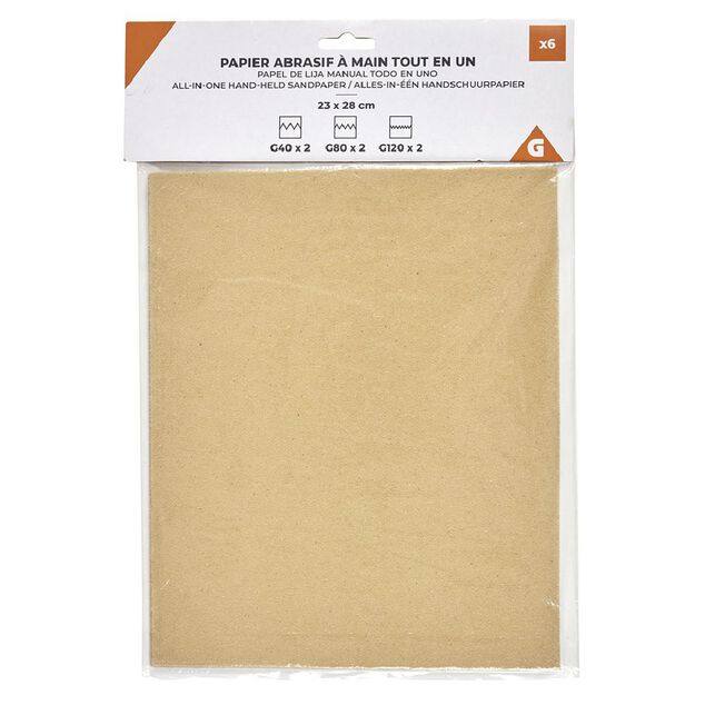 Papier &agrave; poncer x6