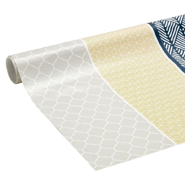 Toile cir&eacute;e imprim&eacute; graphique 140 cm