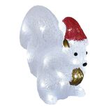 Écureuil de Noël lumineux 30LED Blanc froid