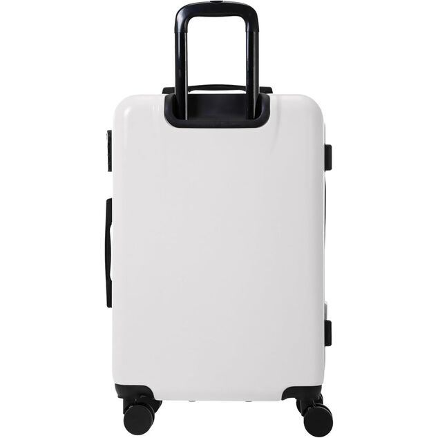 Valise cabine rigide plastique ABS blanc 45x35xH65cm