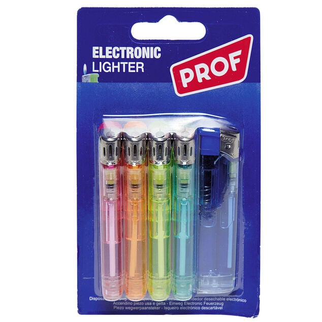 Briquet électronique jetable transparents x5