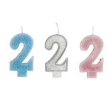 Bougie anniversaire chiffre 2