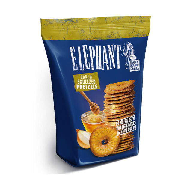 Bretzel rond miel moutarde et oignons Elephant 160gr