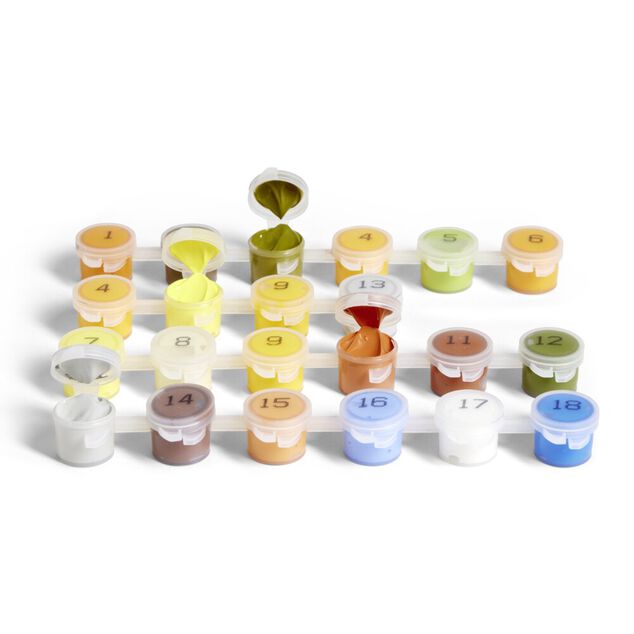 Peinture par numéro 40x50cm avec peintures et pinceaux - 3 modèles