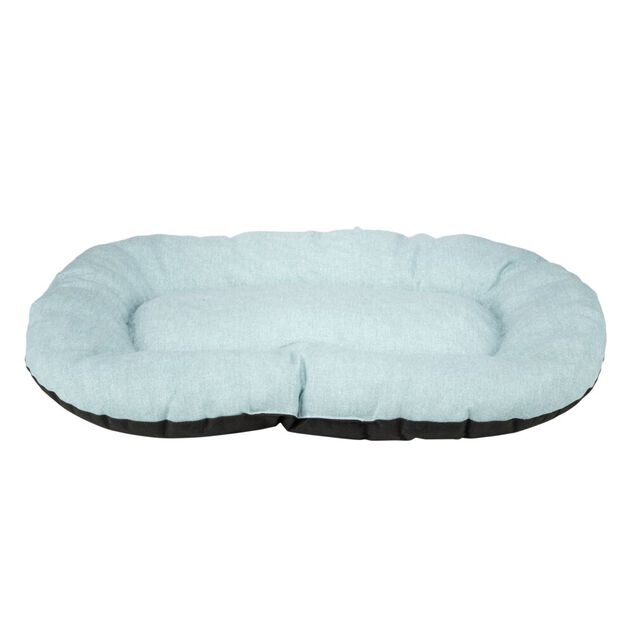Couchage chien ou chat coton et polyester bleu 48x70cm