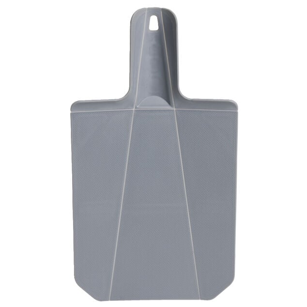Planche &agrave; d&eacute;couper pliable en plastique gris 38x21cm