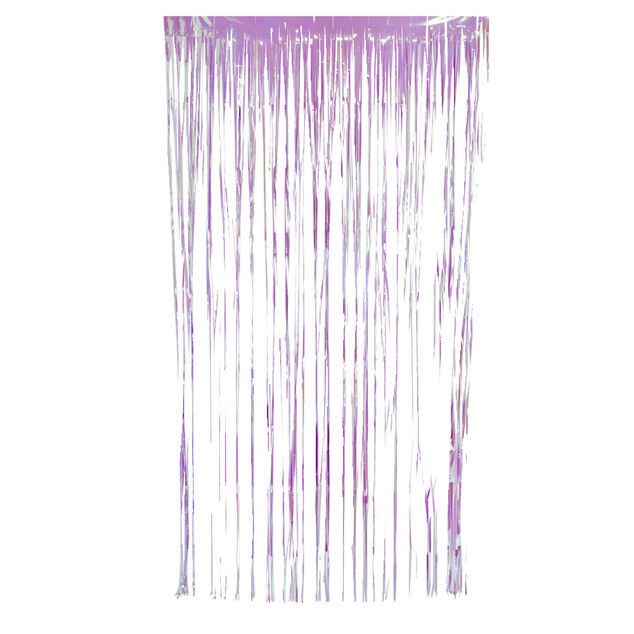 Rideau de porte anniversaire aluminium th&egrave;me f&eacute;e-licorne 1x2m