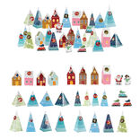 Calendrier de l'Avent 24 maisons &agrave; assembler