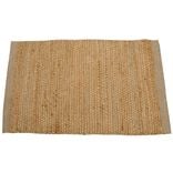 Tapis rectangulaire en jute et coton 60x90cm