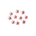 Lot de 10 glaçons réutilisables en forme d'étoile 3,5x3,5cm