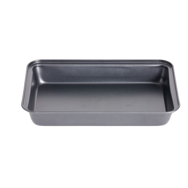 Plat &agrave; four en m&eacute;tal noir 30x20xH4,8cm