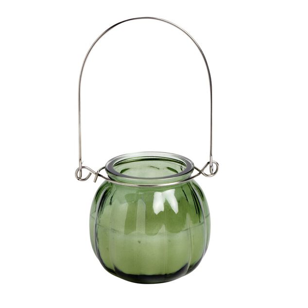 Bougie citronnelle dans verre &agrave; suspendre &Oslash;8x7cm (3 mod&egrave;les)