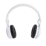 Casque audio et micro filaire pliant blanc et noir 1,20m