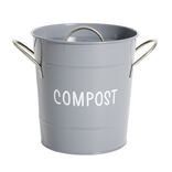 Poubelle &agrave; compost 7 L - 21x17,5xH24,5cm