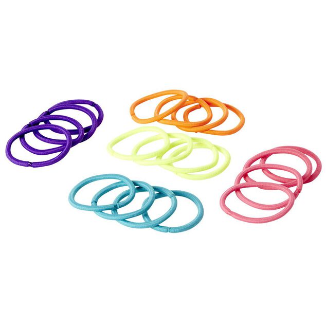 Élastique sans métal uni assorti x20