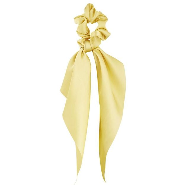 Chouchou foulard long jaune dor&eacute;