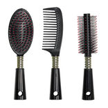 Lot de 3 brosses &agrave; cheveux