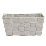 Pani&egrave;re de rangement tress&eacute;e gris clair Taille S - 21,5x10xH14cm