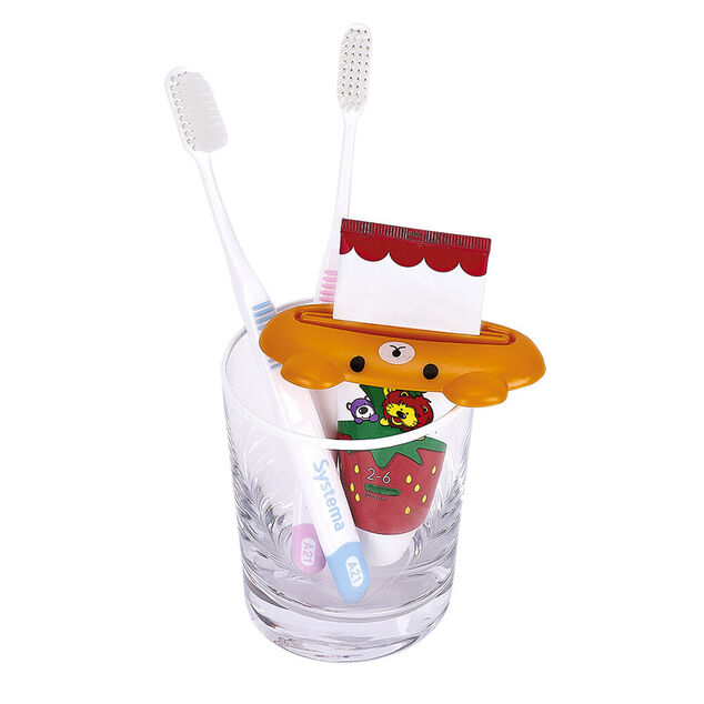 Support pour dentifrice forme animal x4