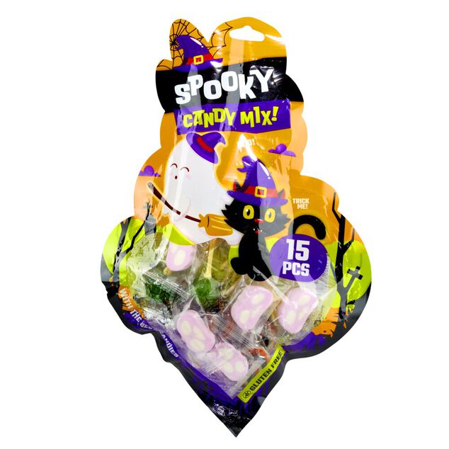 Bonbon Halloween mix Spooky 15 pièces 130gr