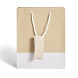 Sac cadeau kraft gris et marron - Taille L