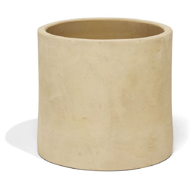 Pot en terre cuite gris fonc&eacute; &Oslash;28xH25cm