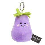 Peluche porte clé kawaii légume aubergine H9cm
