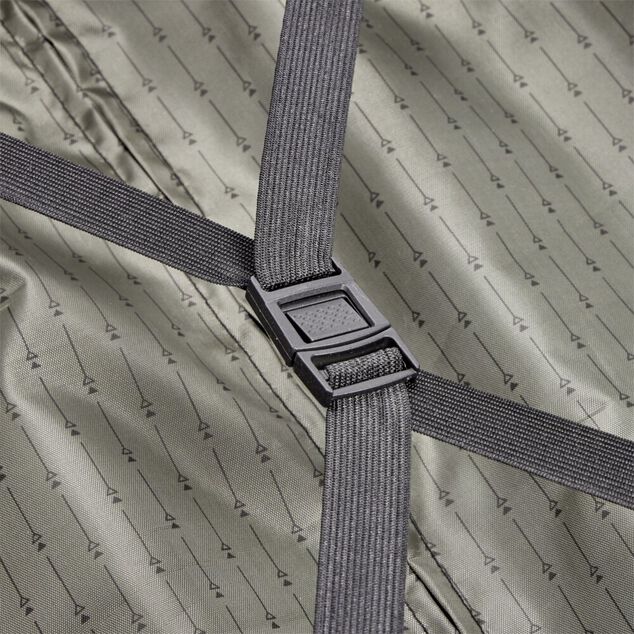 Valise cabine plastique ABS beige et marron avec cadenas 67x26xH44cm