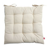 Coussin de chaise 40x40cm à nouettes écru