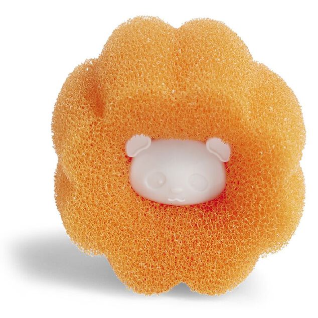 Lot de 3 boules attrape-poils pour machine &agrave; laver