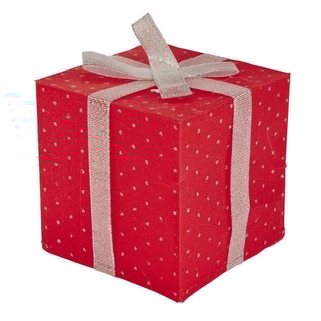 D&eacute;coration cadeau lumineux &agrave; LED multicolore H10 cm