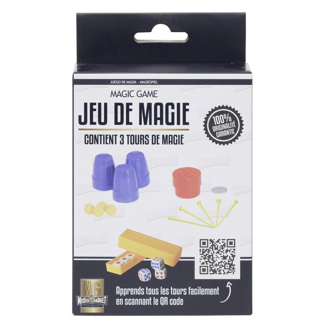 Kit jeu de magie 3 tours faciles (3 mod&egrave;les)