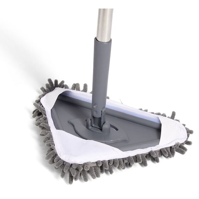 Balai serpill&egrave;re microfibre forme triangulaire 27x20xH120cm