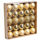 Boule de No&euml;l dor&eacute; &Oslash;4cm x25