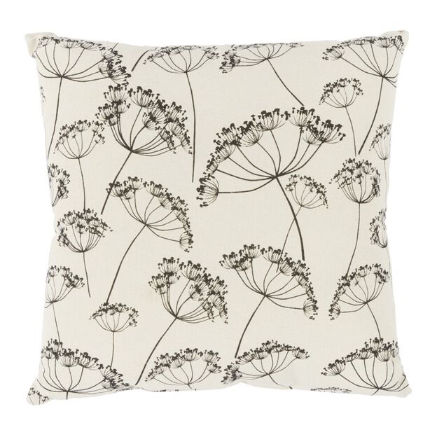 Coussin d&eacute;co pissenlit 45x45cm beige