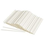 Paille papier blanc x200 - Ø0,6 x H19,7cm