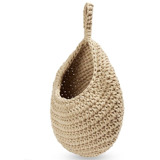 Sac rangement suspendu en coton &Oslash;27xH30cm